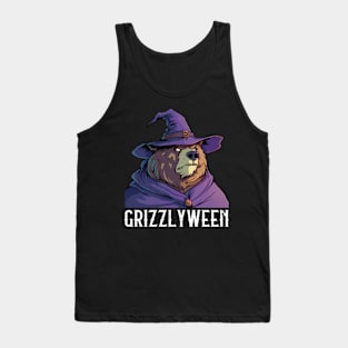 Grizzly as Witch - Grizzly Bear Halloween Tank Top